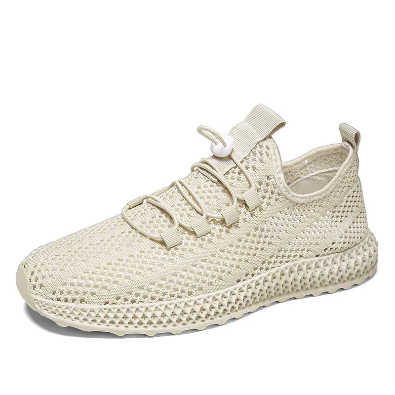 Summer Men Sports Shoes Mesh Breathable Casual Shoes 2024 New Outdoor Large Jogging Sports Shoes Men Vulcanized Shoes