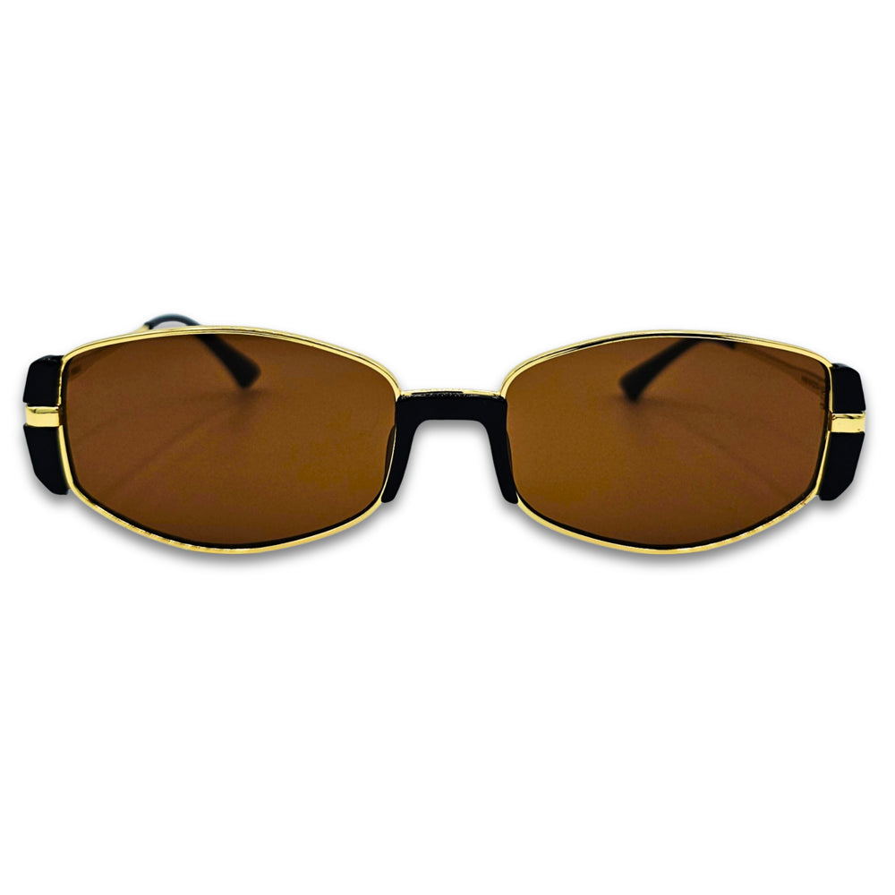 Ochelari de soare unisex Matteo Ferari, lentile maro