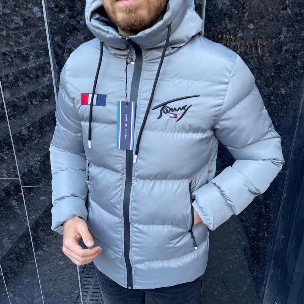Geacă Puffer cu Glugă – Tommy Hilfiger, Bărbați