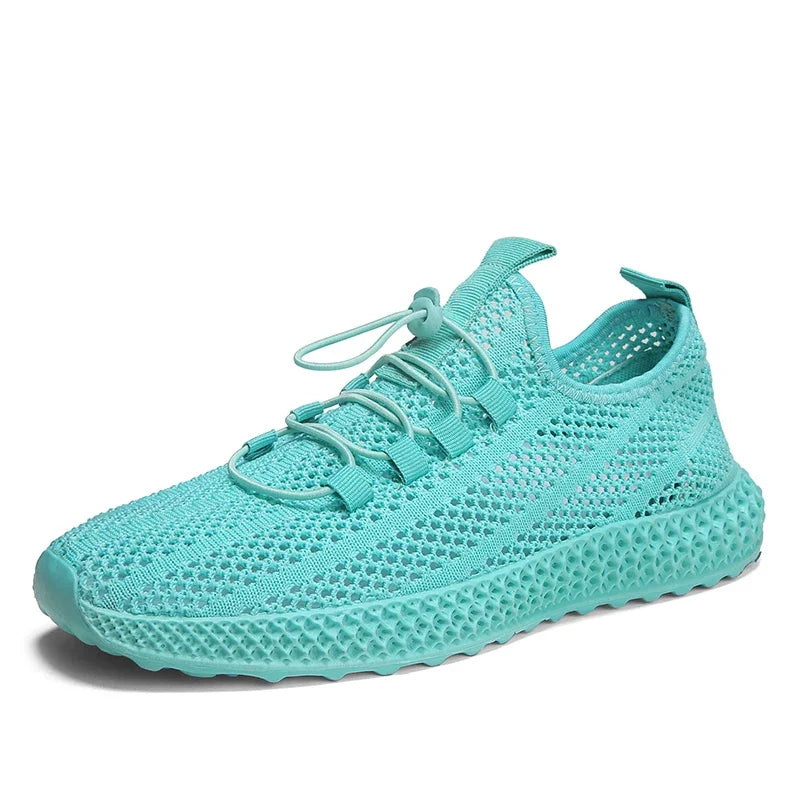Summer Men Sports Shoes Mesh Breathable Casual Shoes 2024 New Outdoor Large Jogging Sports Shoes Men Vulcanized Shoes
