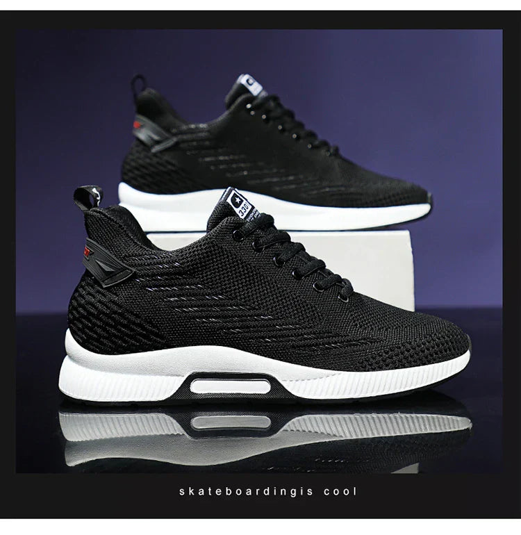 New Sneakers Man Elevator Shoes Height Increase Shoes for Men Insoles 8CM Mesh Breathable Sports Heightening Footwear Tall Shoes