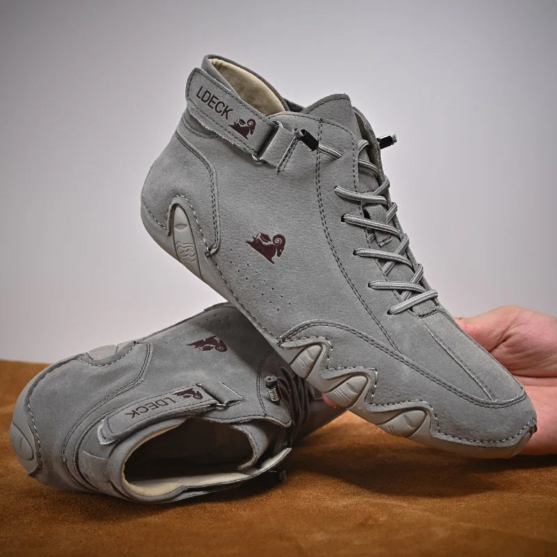 Luxury Casual Shoes Men Sneakers 2023 Male High Top Sneakers Winter Warm Designer Fashion Loafers Lace Up Shoes Men Ankle Boots