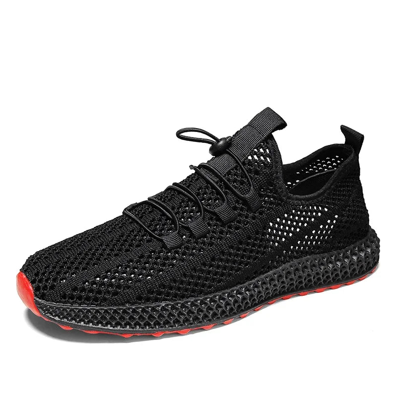 Summer Men Sports Shoes Mesh Breathable Casual Shoes 2024 New Outdoor Large Jogging Sports Shoes Men Vulcanized Shoes