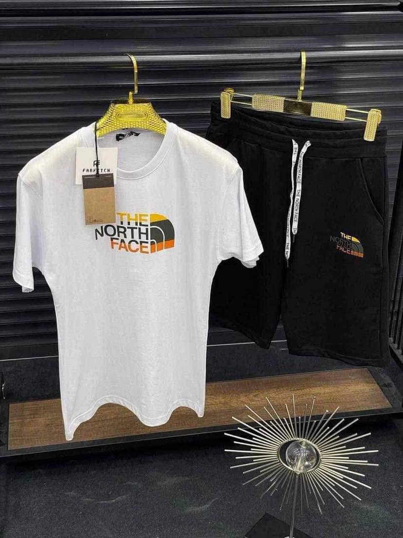 Compleu The North Face alb cu negru